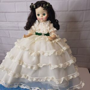 Vintage Madame Alexander Scarlett O'Hara Sleepy Eyes Doll 13"  With Box 1590